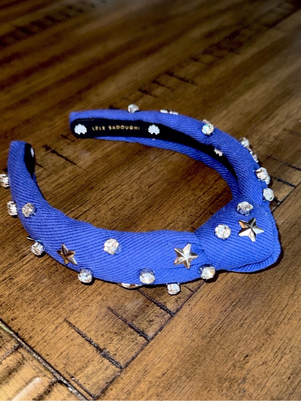 Lele Sadoughi Kids Blue Crystal & Star Headband ✨